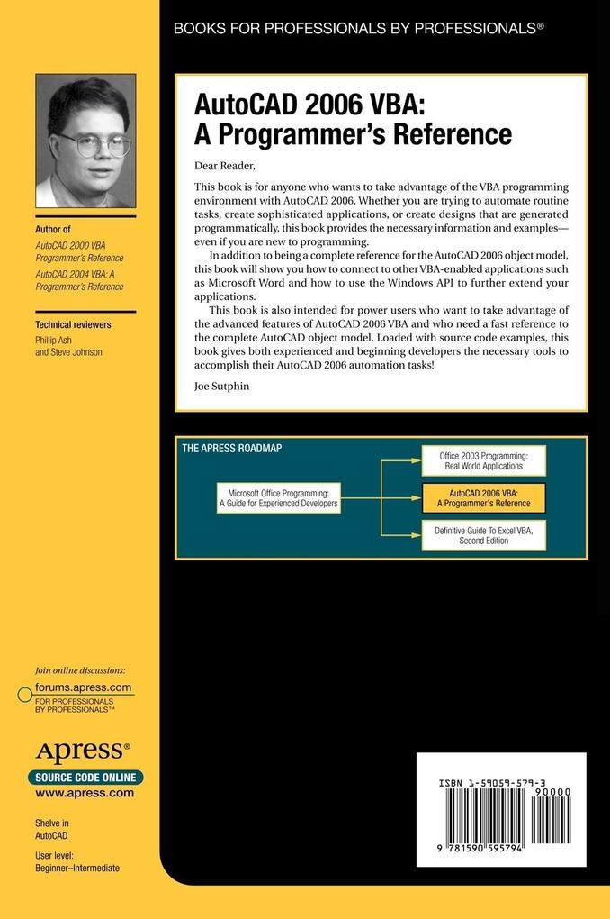 Weitere Ansicht: AutoCAD 2006 VBA | Joe Sutphin