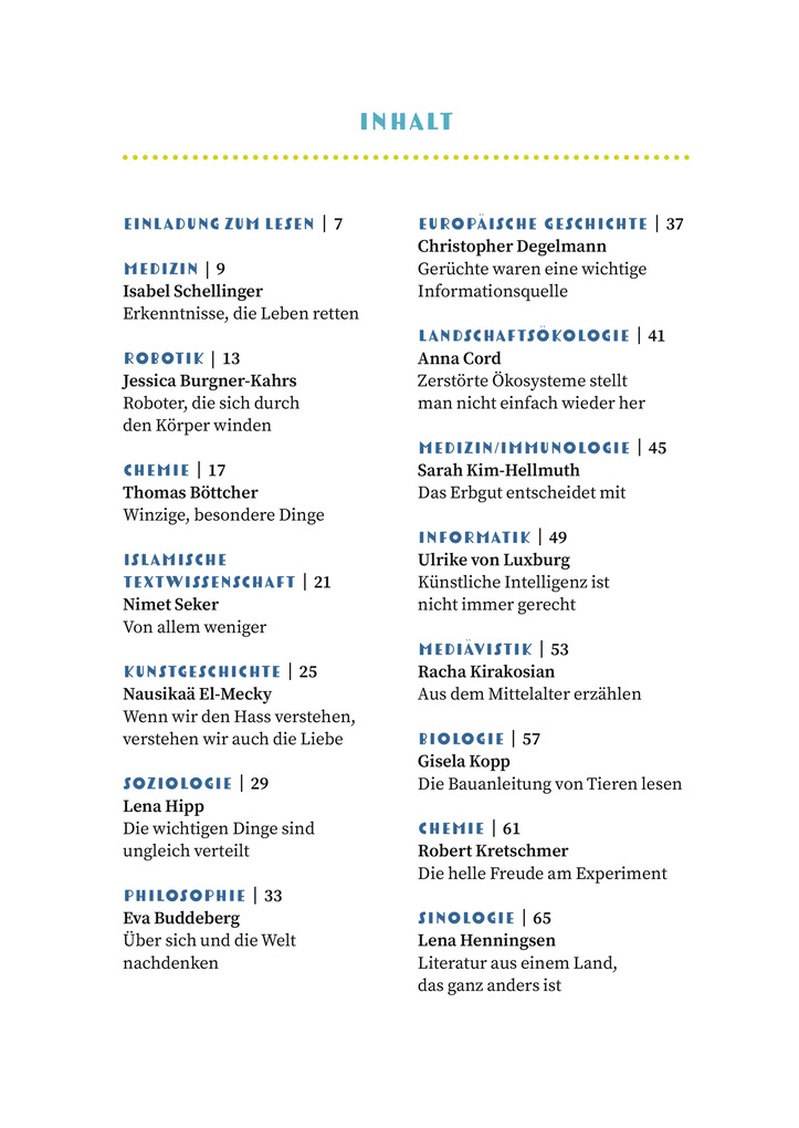 Weitere Ansicht: Young Scientists | Miriam Holzapfel, Die Junge Akademie