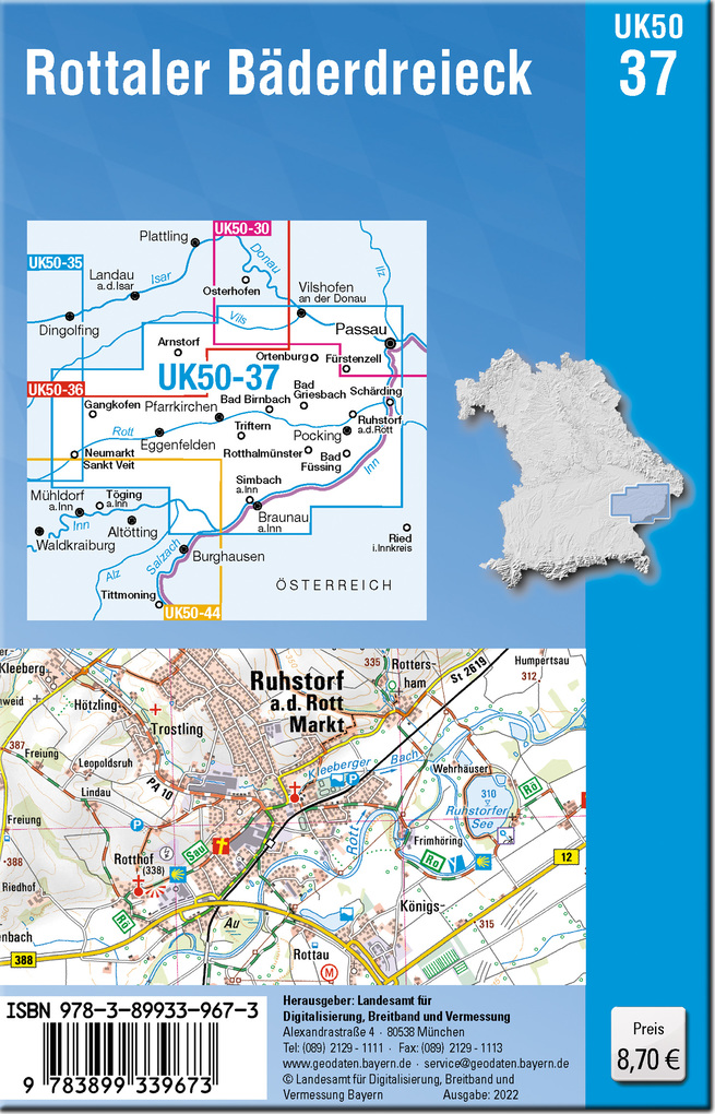 Weitere Ansicht: UK50-37 Rottaler Bäderdreieck