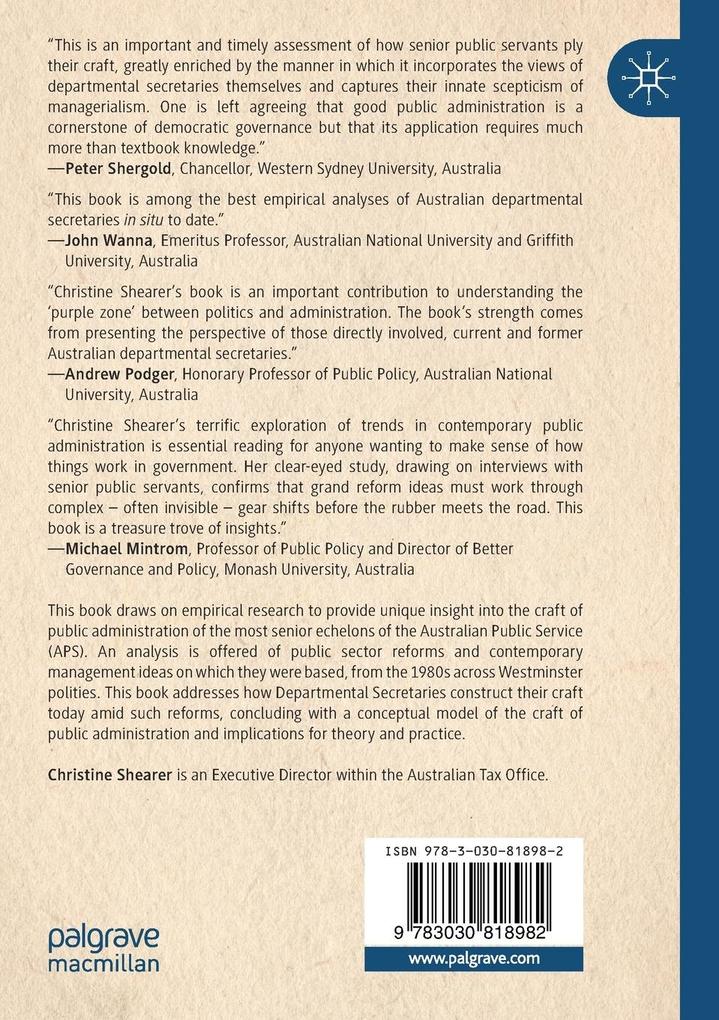 Weitere Ansicht: Constructing the Craft of Public Administration | Christine Shearer