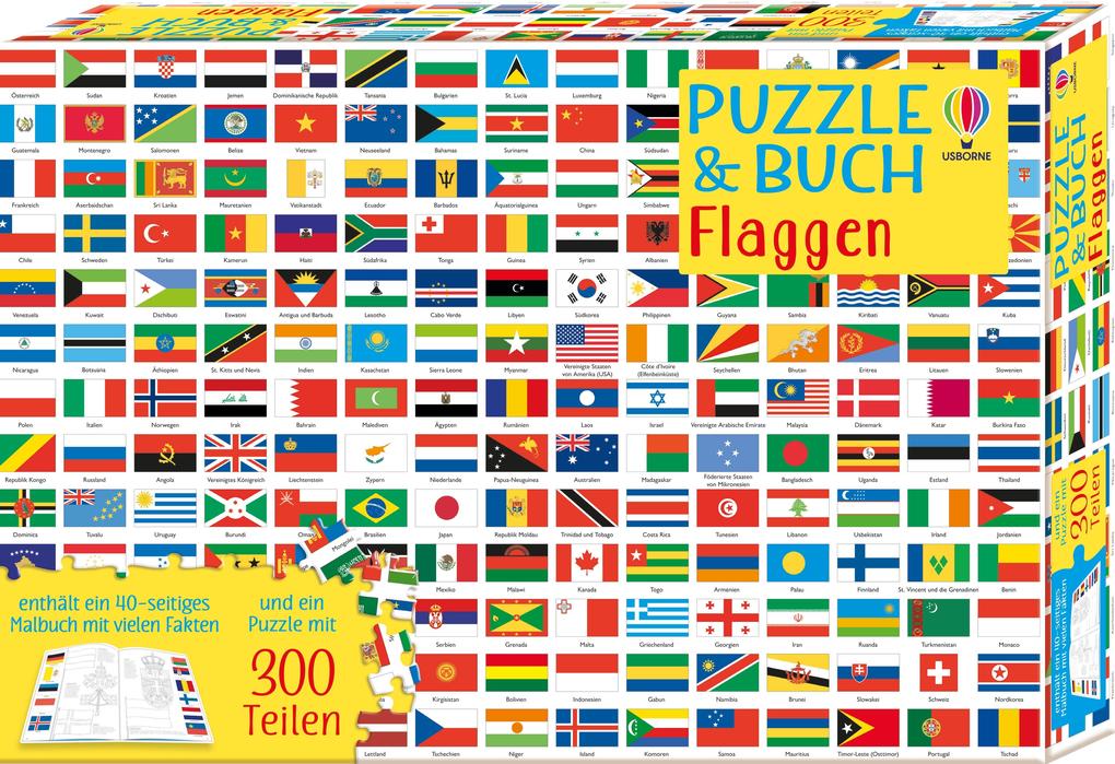Produktbild: Puzzle & Buch: Flaggen | Sue Meredith