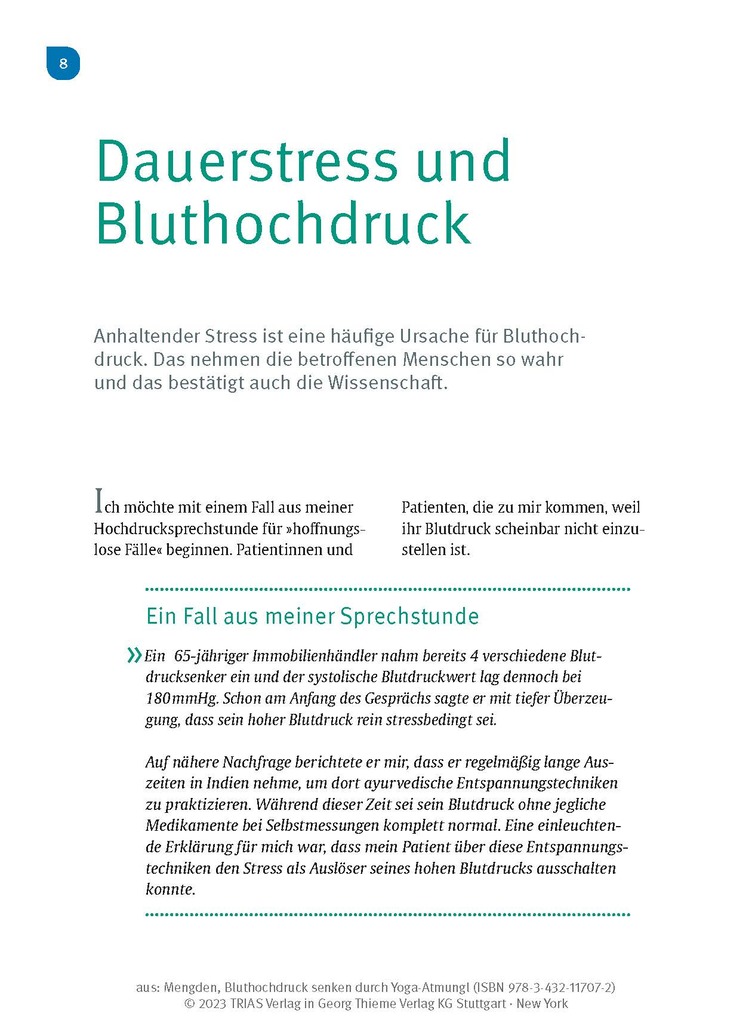 Weitere Ansicht: Bluthochdruck senken durch Yoga-Atmung | Thomas Mengden