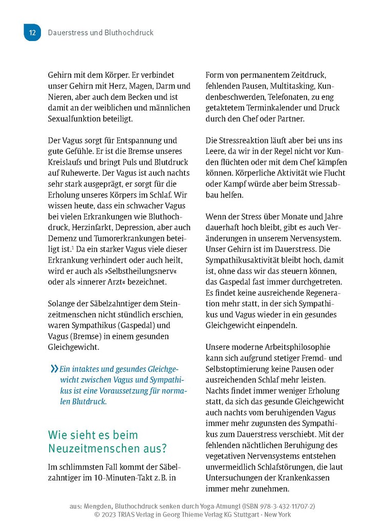 Weitere Ansicht: Bluthochdruck senken durch Yoga-Atmung | Thomas Mengden