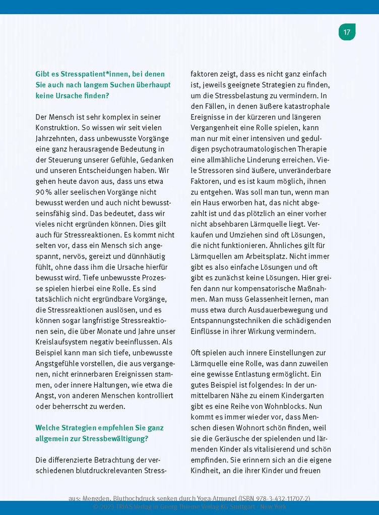 Weitere Ansicht: Bluthochdruck senken durch Yoga-Atmung | Thomas Mengden