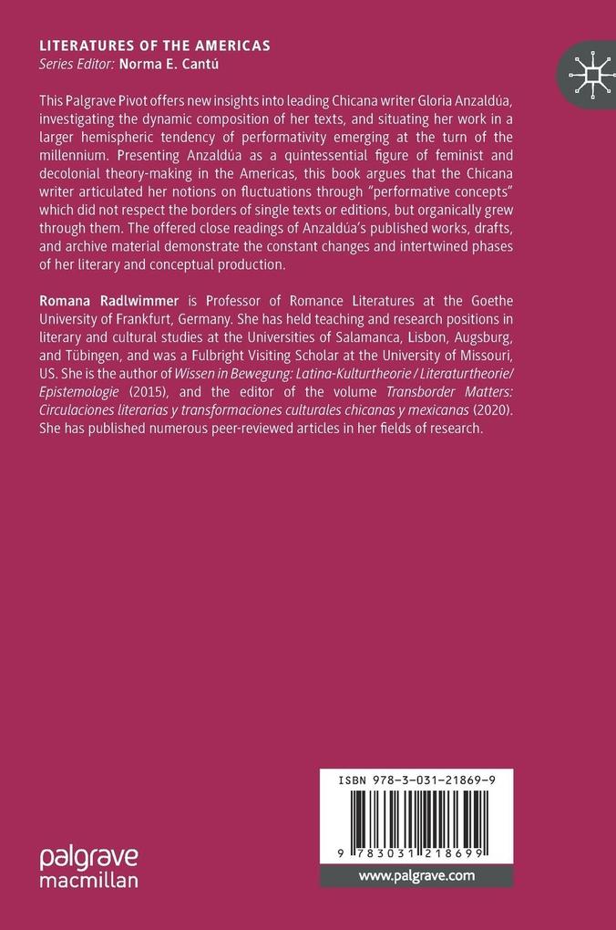 Weitere Ansicht: Gloria Anzaldúa's Hemispheric Performativity | Romana Radlwimmer