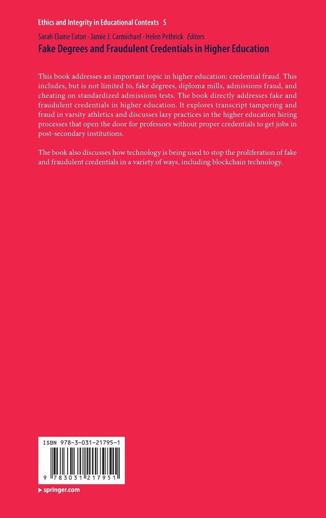 Weitere Ansicht: Fake Degrees and Fraudulent Credentials in Higher Education