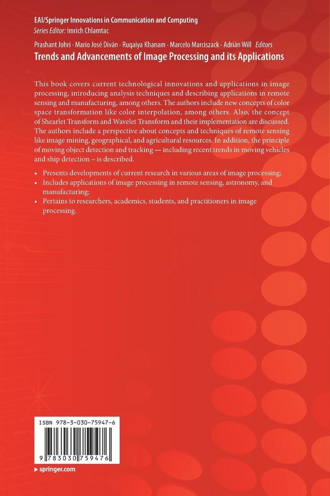Weitere Ansicht: Trends and Advancements of Image Processing and Its Applications