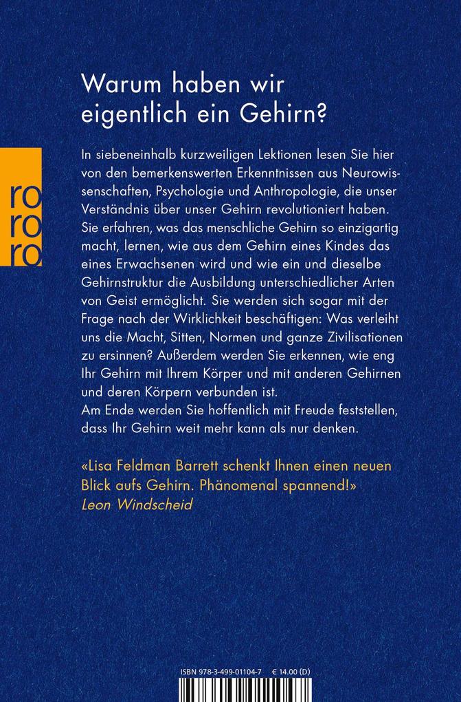 Weitere Ansicht: Siebeneinhalb Lektionen über das Gehirn | Lisa Feldman Barrett