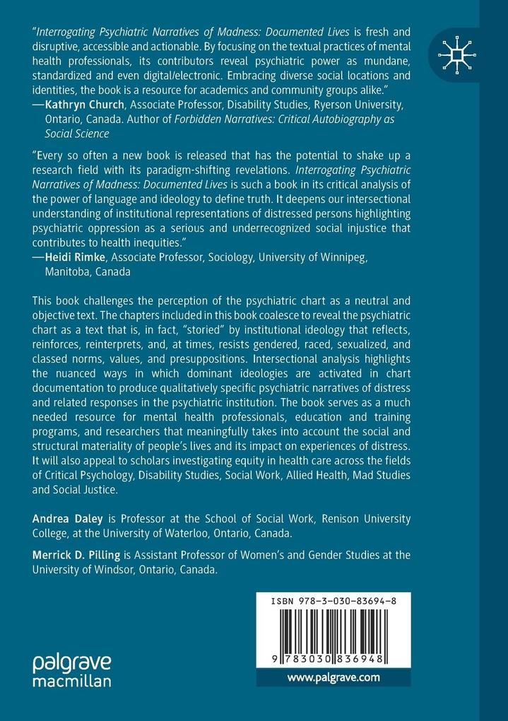 Weitere Ansicht: Interrogating Psychiatric Narratives of Madness