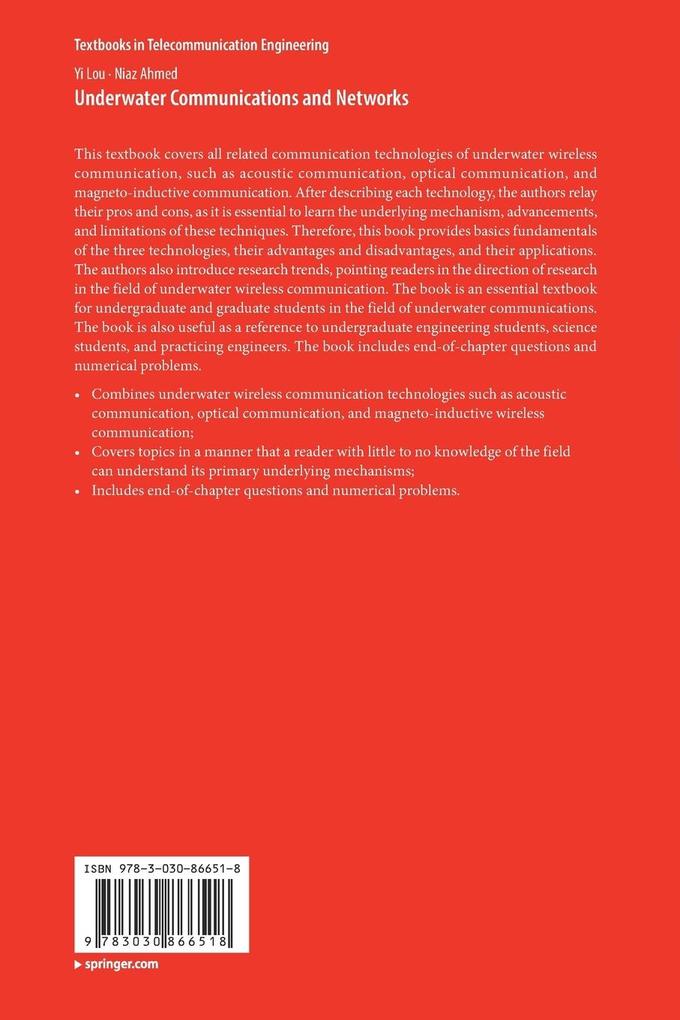 Weitere Ansicht: Underwater Communications and Networks | Yi Lou, Niaz Ahmed
