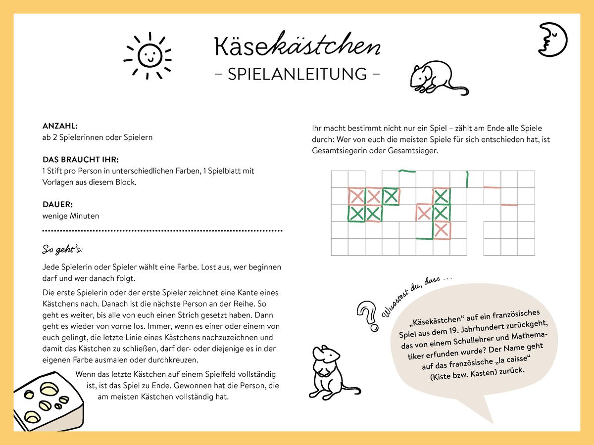 Weitere Ansicht: Der große Spieleblock. Spielspaß für Groß und Klein | pen2nature