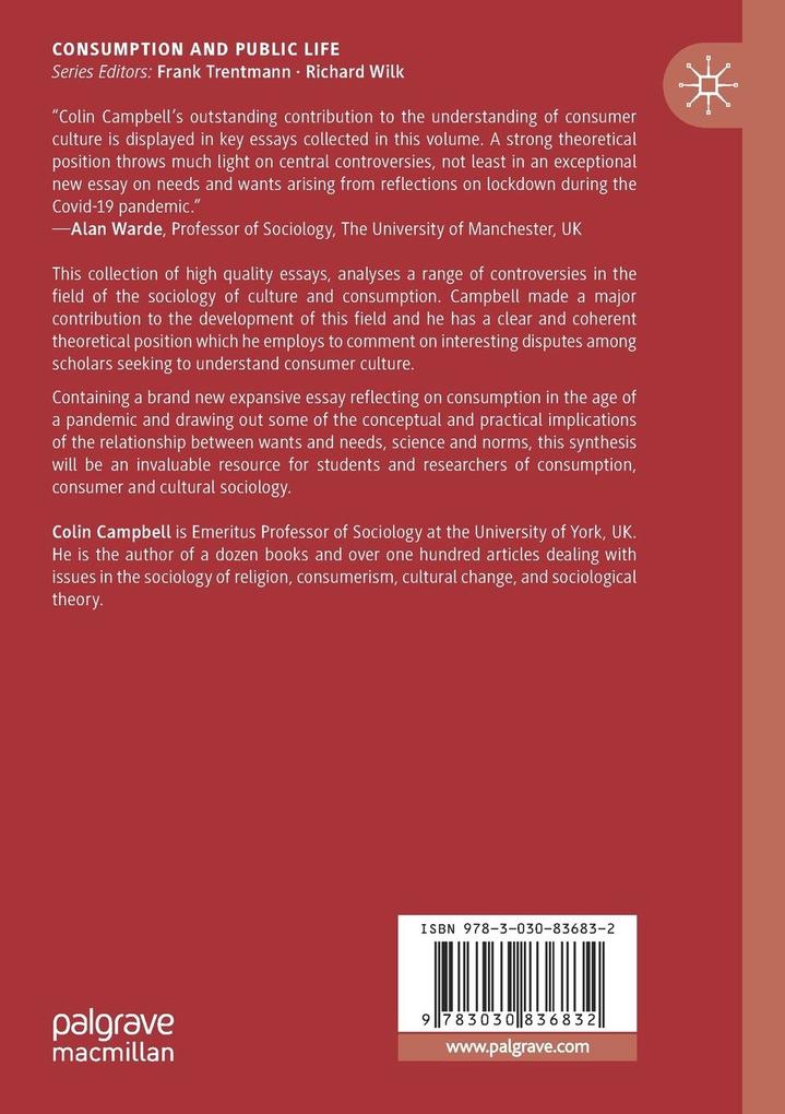 Weitere Ansicht: Consumption and Consumer Society | Colin Campbell