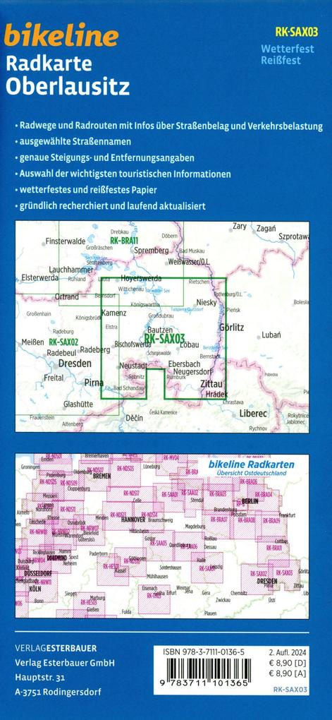 Weitere Ansicht: Radkarte Oberlausitz (RK-SAX03)