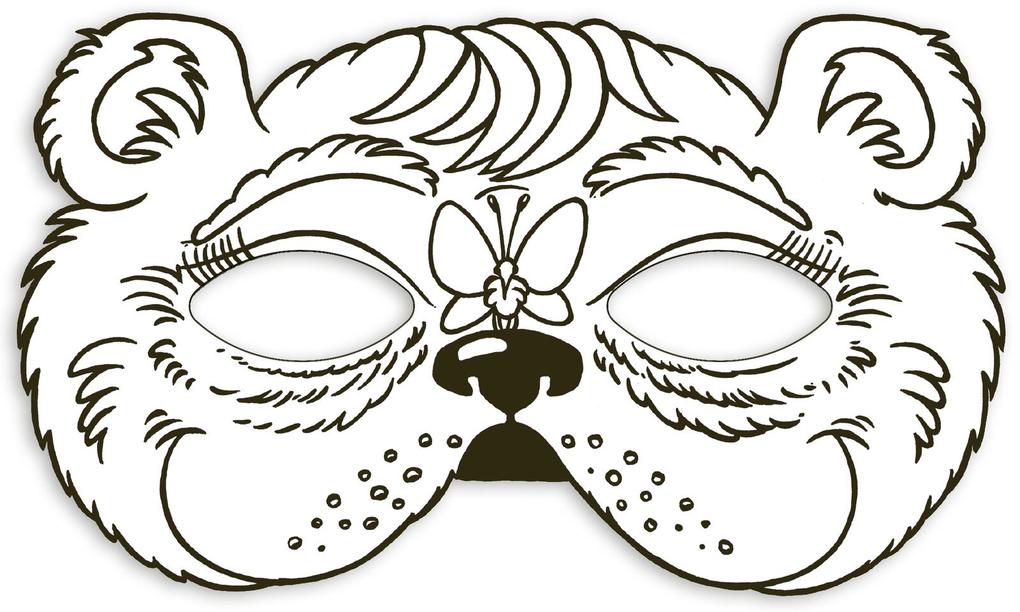 Weitere Ansicht: Tiermasken zum Ausmalen