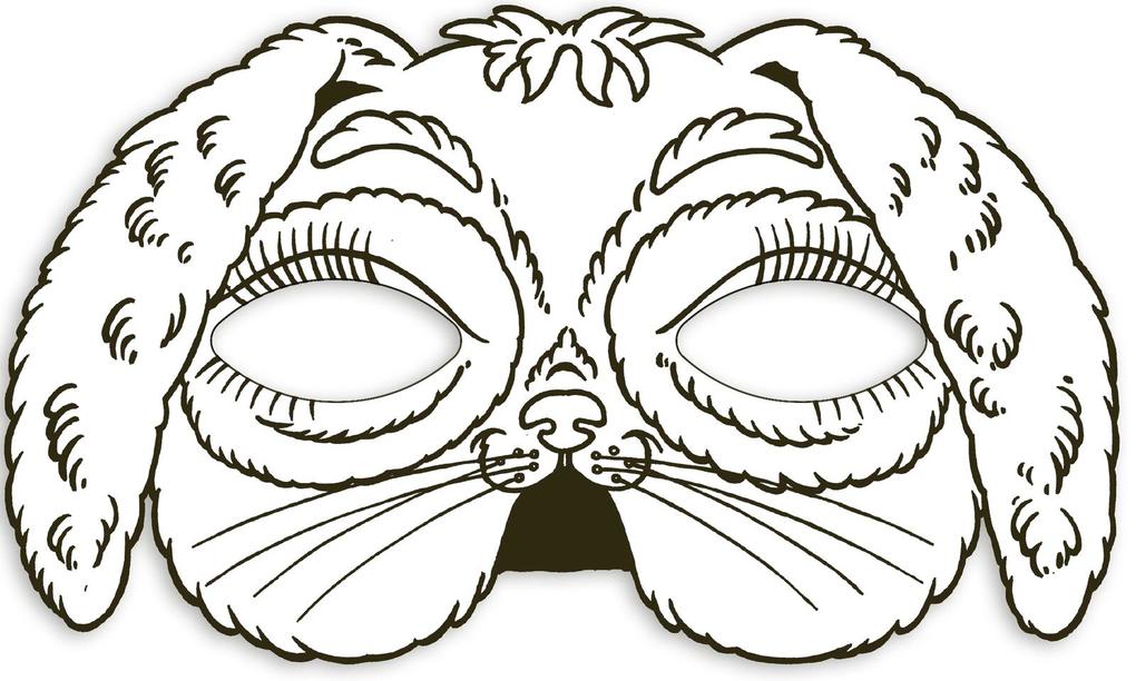 Weitere Ansicht: Tiermasken zum Ausmalen