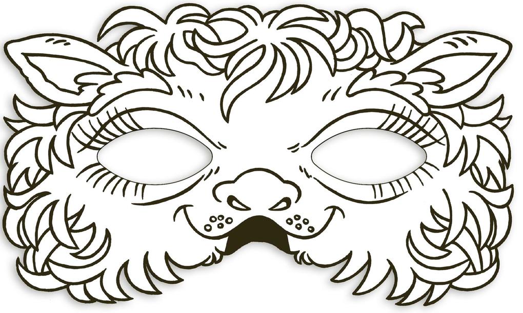 Weitere Ansicht: Tiermasken zum Ausmalen
