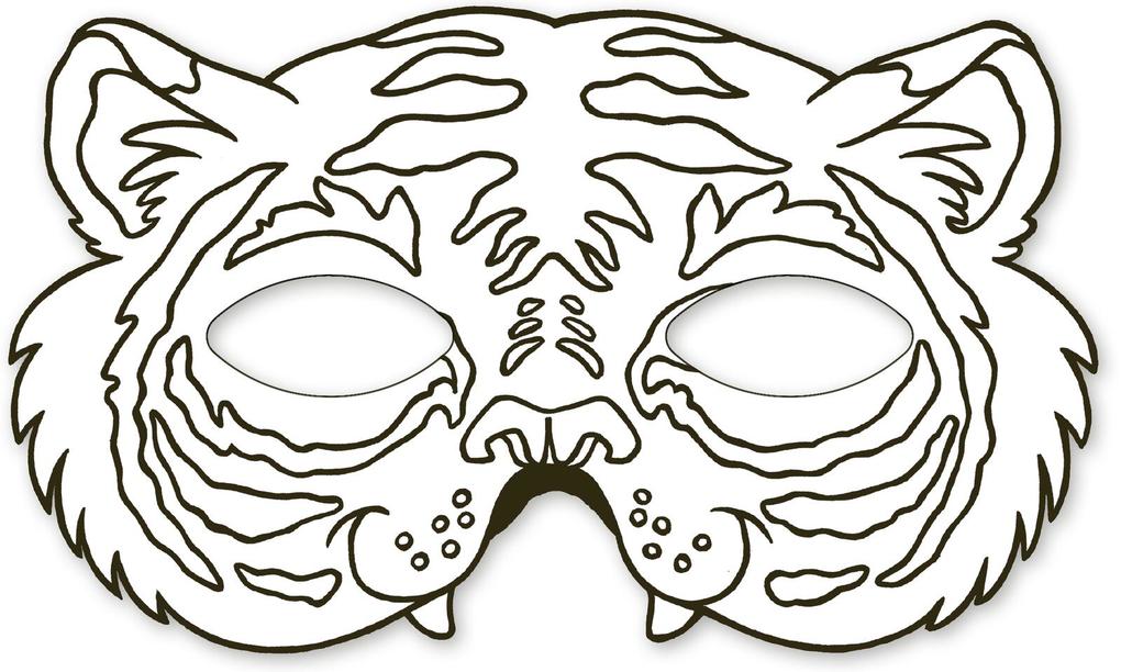 Weitere Ansicht: Tiermasken zum Ausmalen