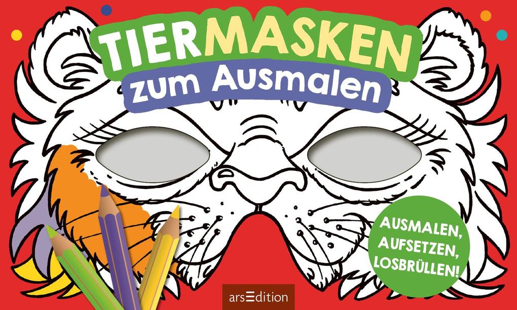 Weitere Ansicht: Tiermasken zum Ausmalen