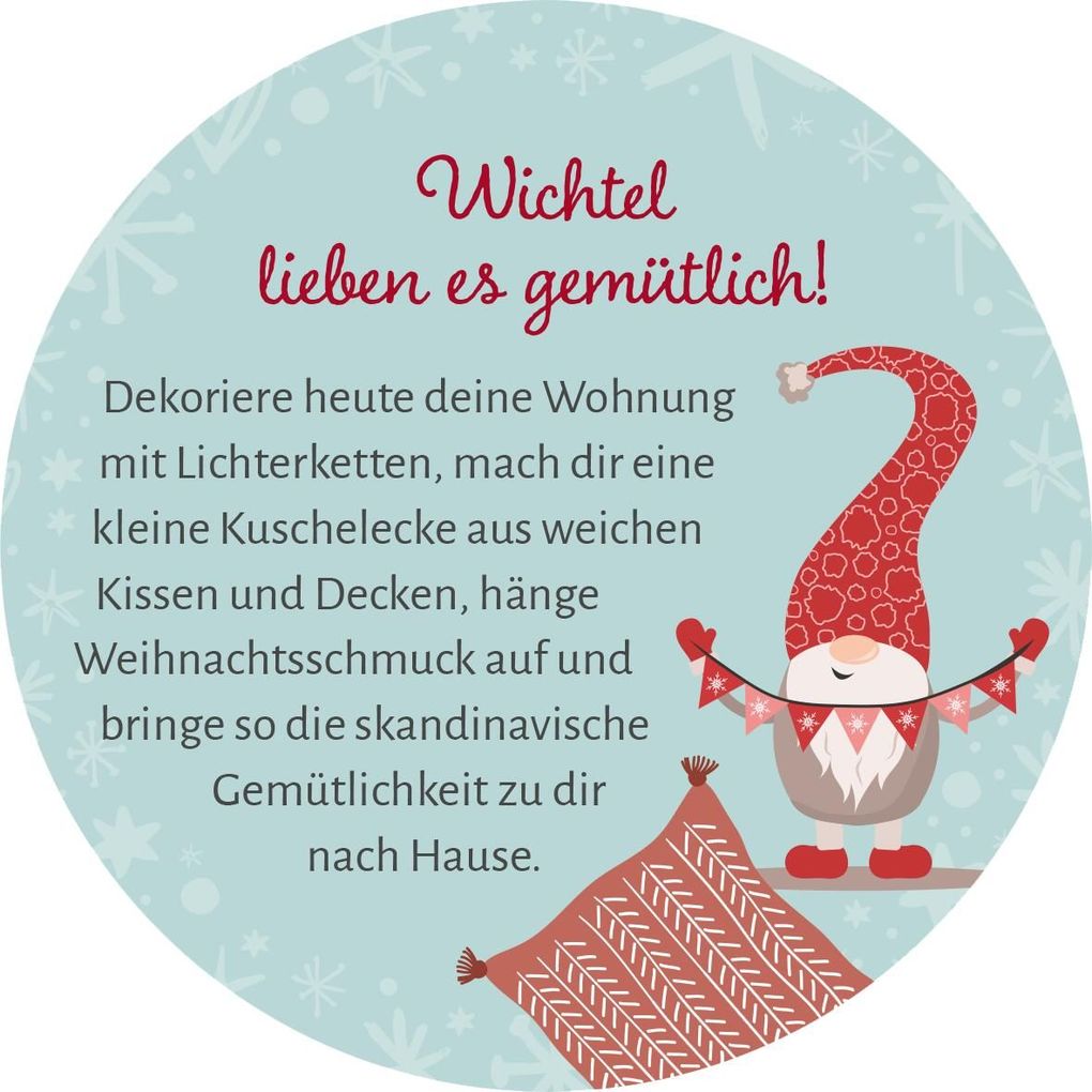 Weitere Ansicht: Adventskalender in der Dose. 24 Wichtelweisheiten für den Advent