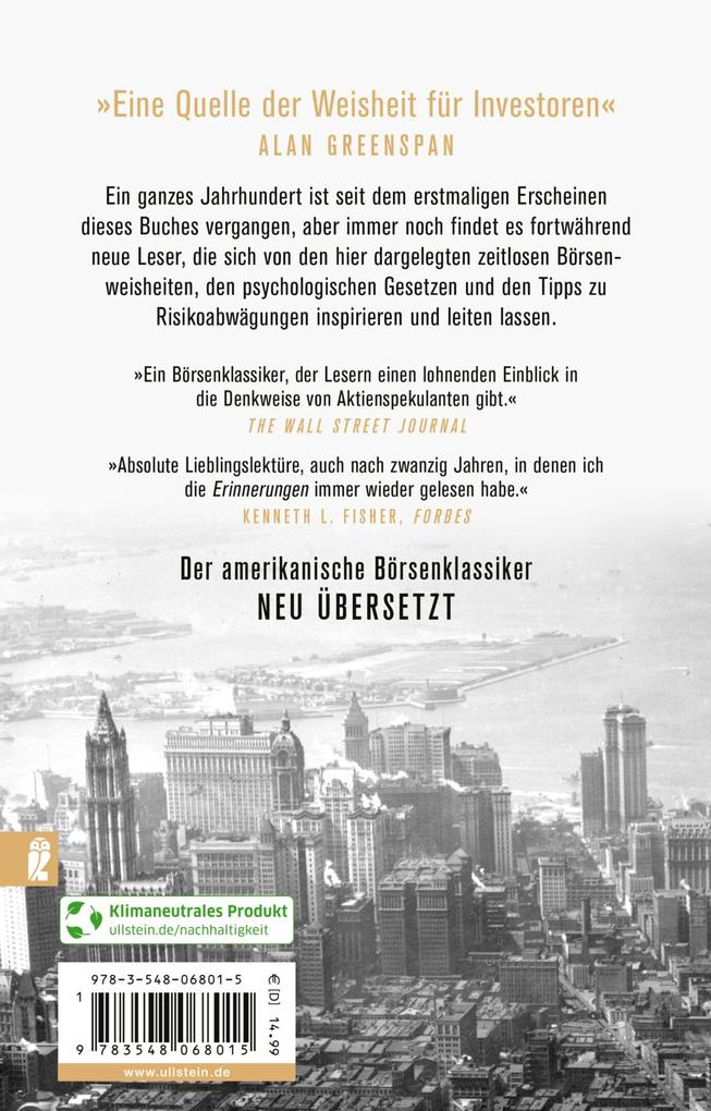 Weitere Ansicht: Erinnerungen eines Börsenspekulanten | Edwin Lefèvre