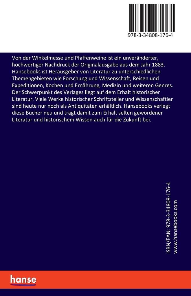 Weitere Ansicht: Von der Winkelmesse und Pfaffenweihe | Martin Luther