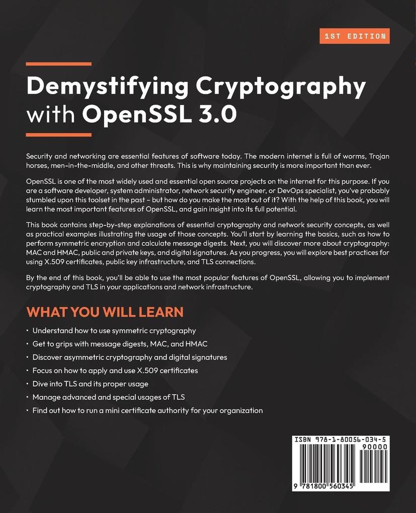 Weitere Ansicht: Demystifying Cryptography with OpenSSL 3.0 | Alexei Khlebnikov