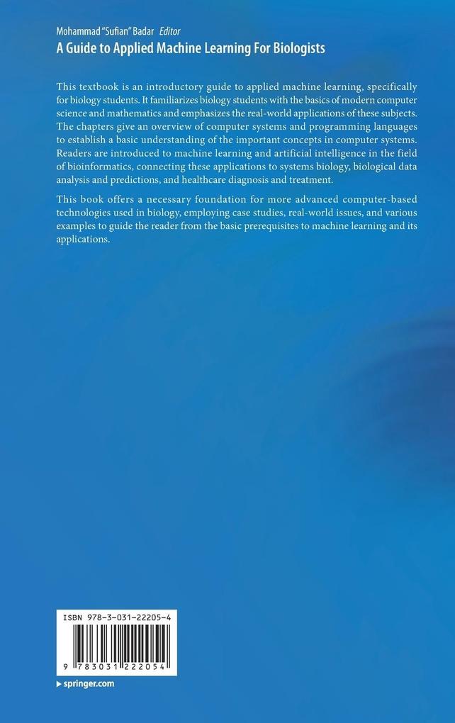 Weitere Ansicht: A Guide to Applied Machine Learning for Biologists