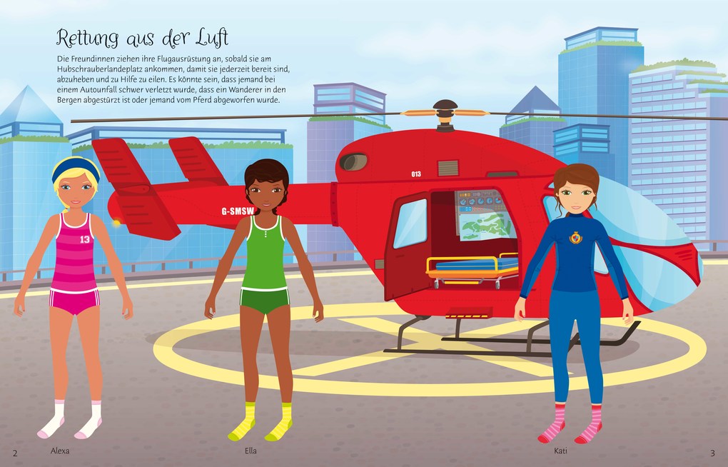 Weitere Ansicht: Mein Anziehpuppen-Stickerbuch: Action! | Fiona Watt