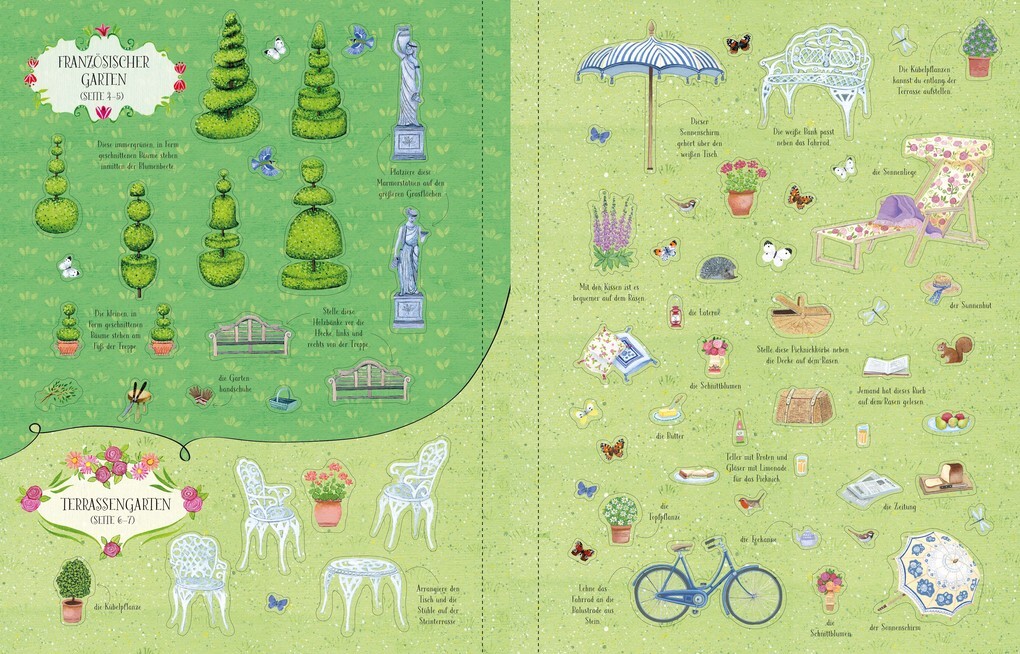 Weitere Ansicht: Mein Stickerbuch: Gartenträume | Struan Reid