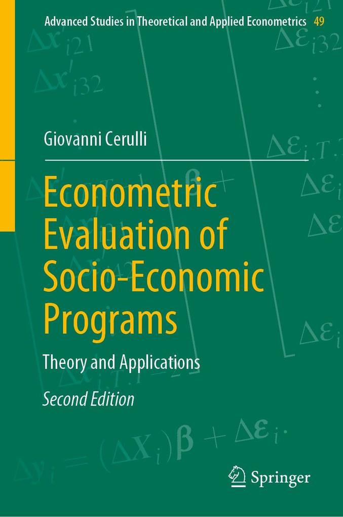 Produktbild: Econometric Evaluation of Socio-Economic Programs | Giovanni Cerulli
