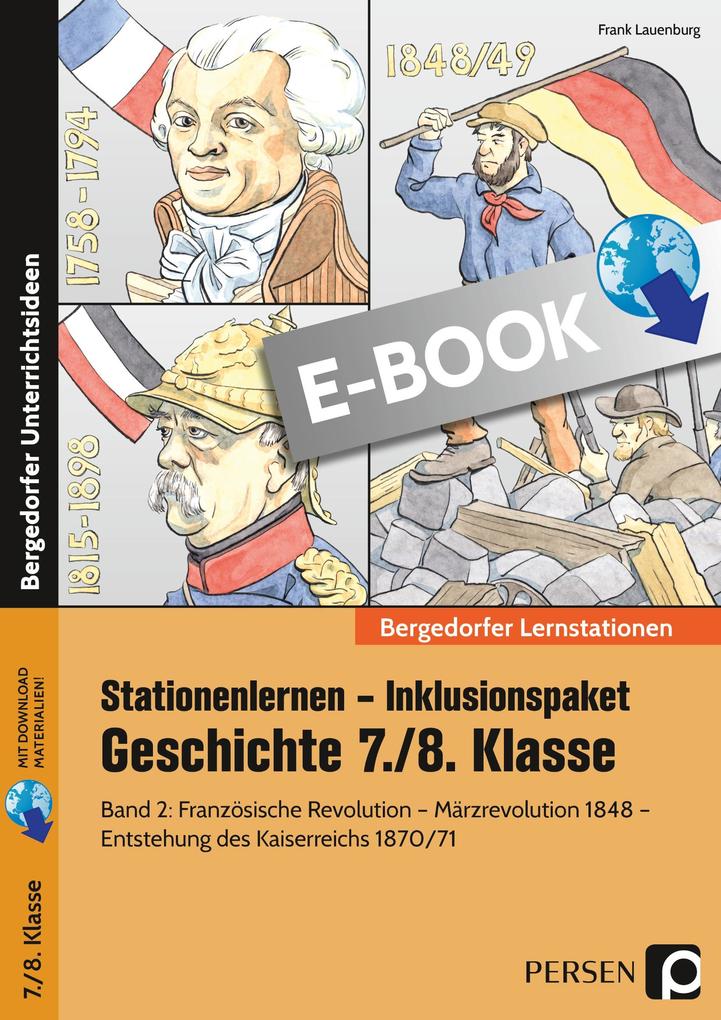Produktbild: Stationenlernen Geschichte 7/8 Band 2 - inklusiv | Frank Lauenburg