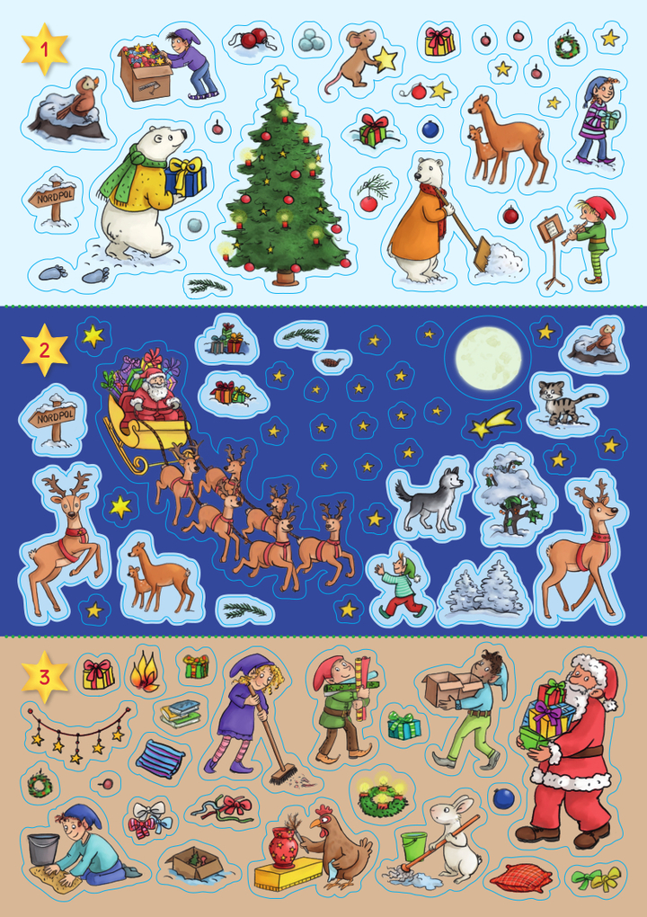 Weitere Ansicht: Mein Sticker-Adventskalender | Laura Lamping
