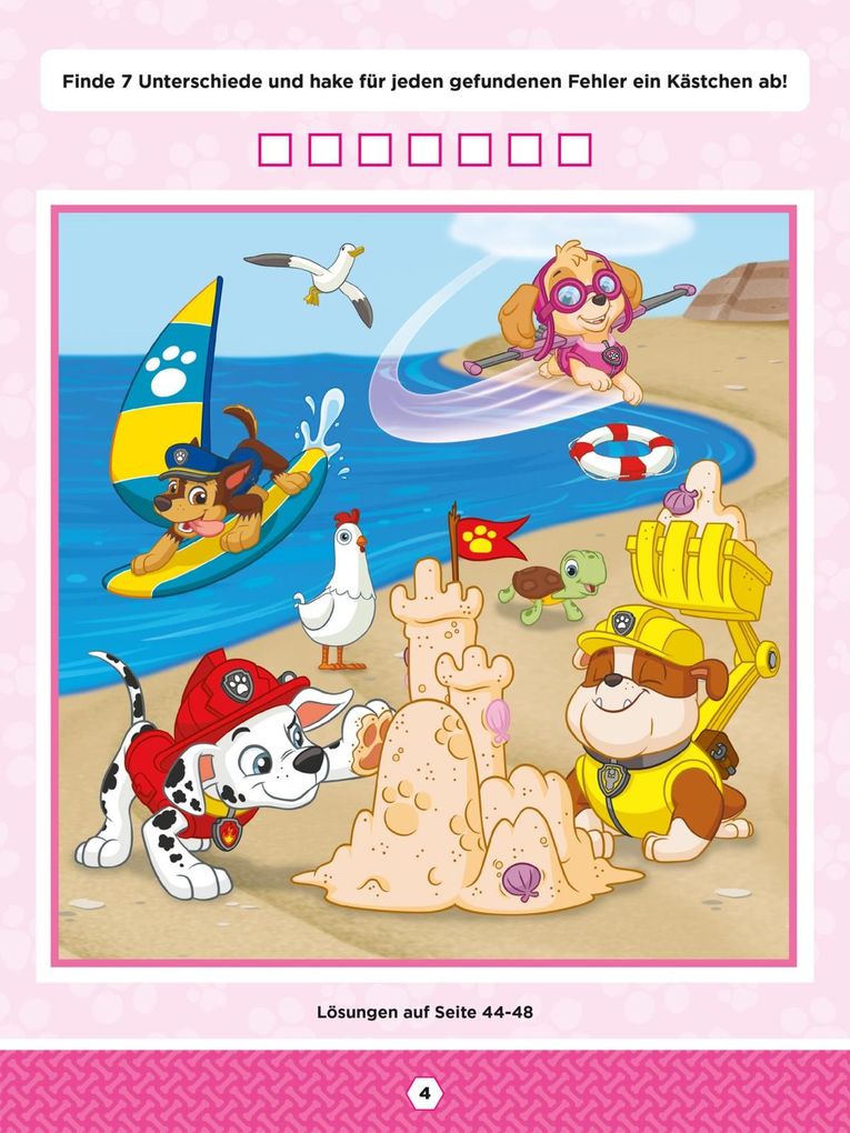 Weitere Ansicht: PAW Patrol Kindergartenheft: Finde den Fehler!