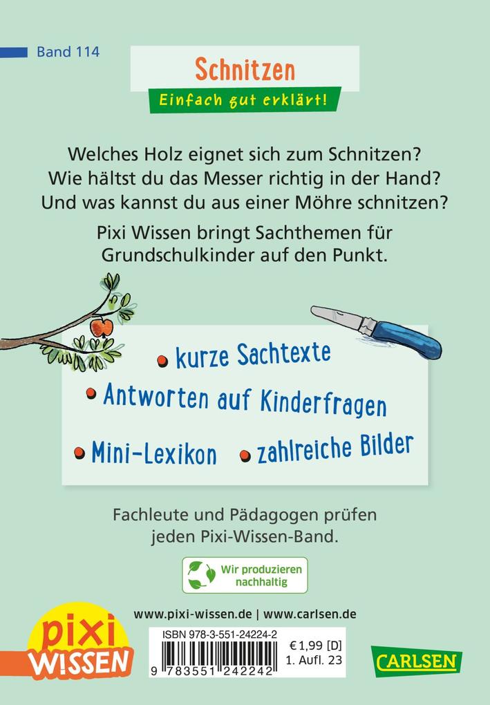 Weitere Ansicht: Pixi Wissen 114: Schnitzen | Linda Hartwig