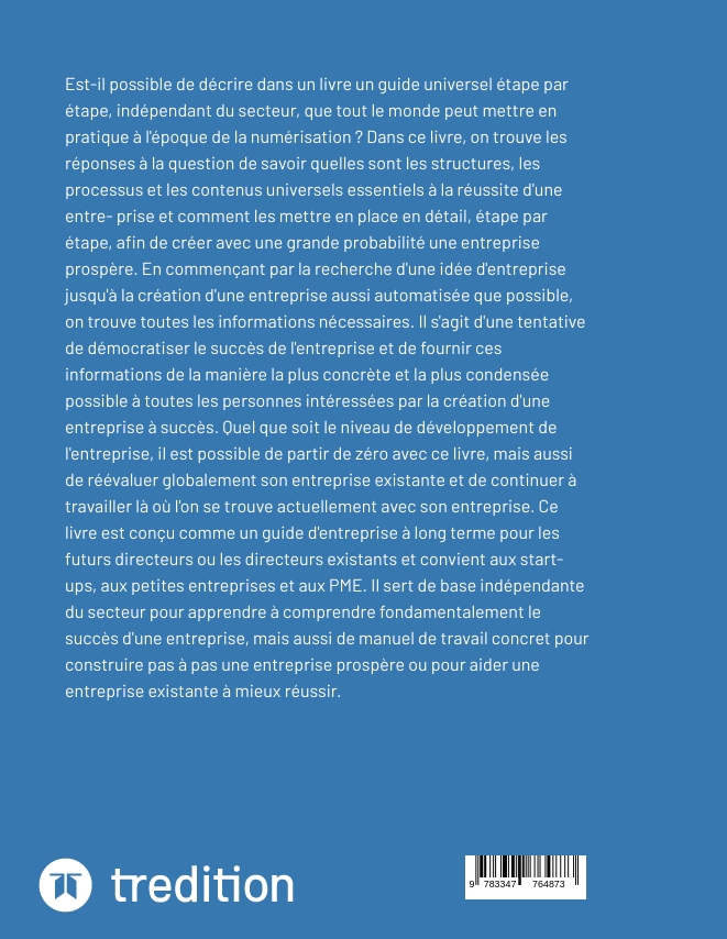 Weitere Ansicht: Construire pas à pas une entreprise prospère | Dominik Mikulaschek