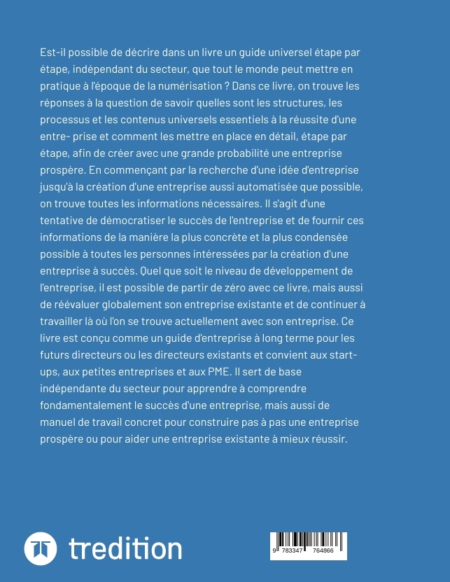 Weitere Ansicht: Construire pas à pas une entreprise prospère | Dominik Mikulaschek