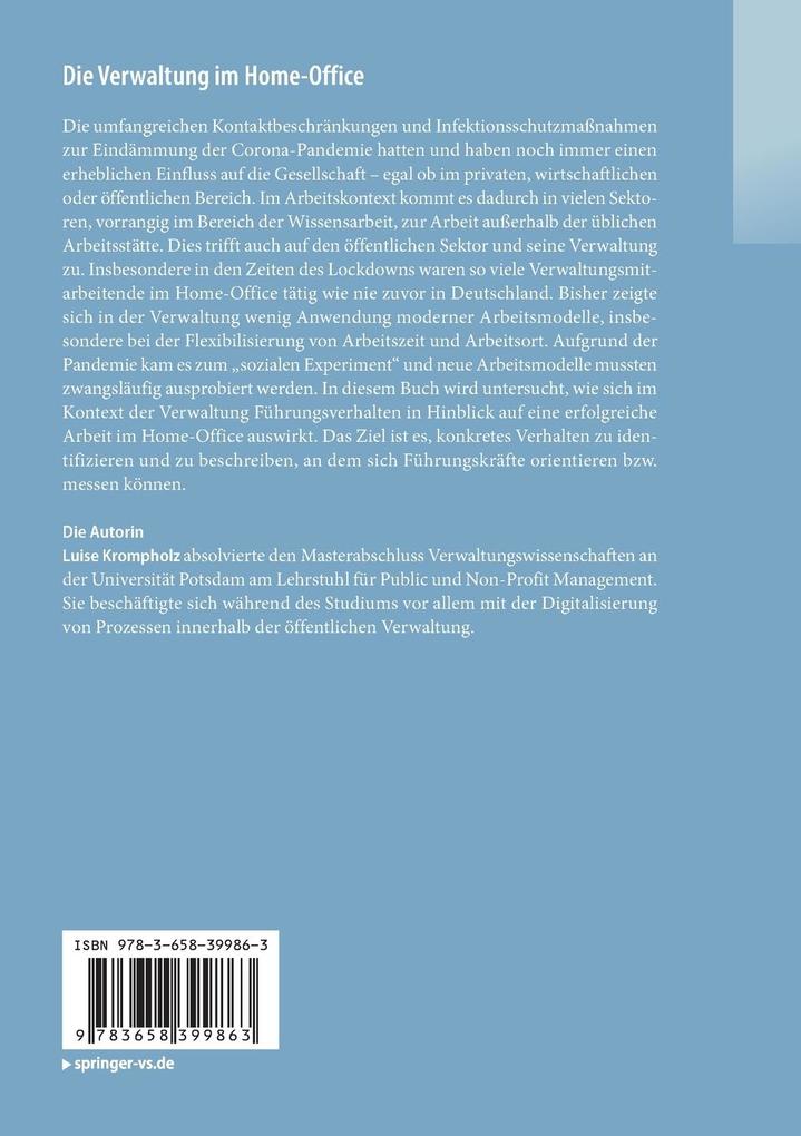 Weitere Ansicht: Die Verwaltung im Home-Office | Luise Krompholz