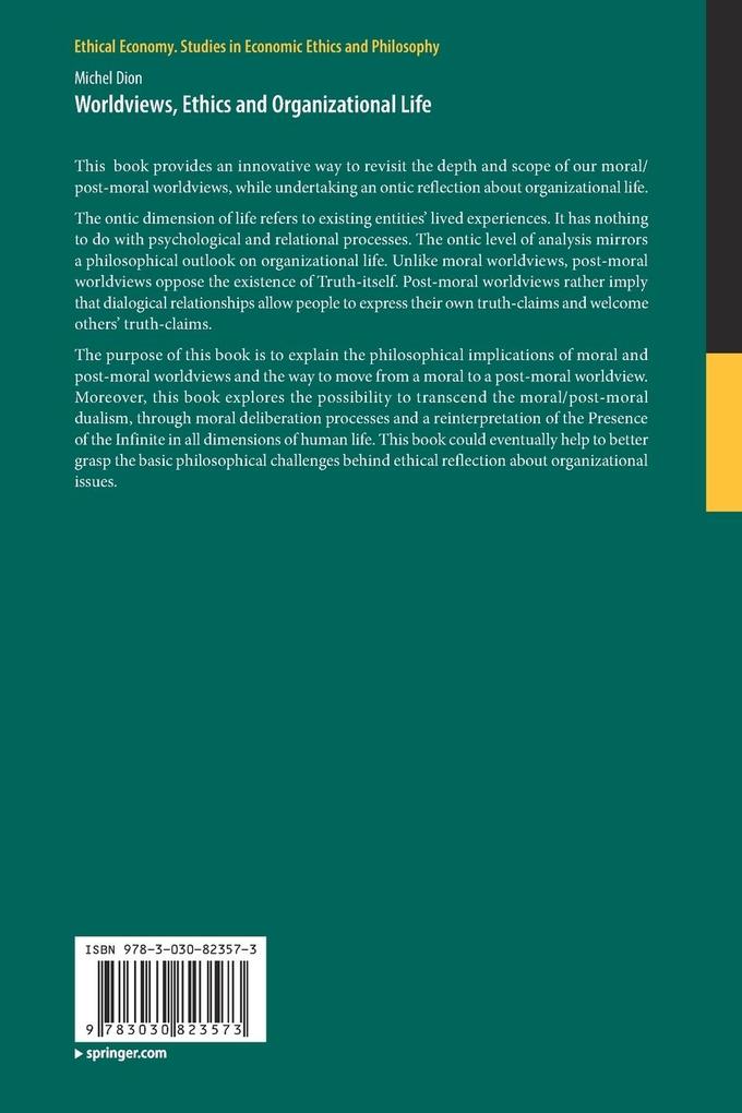 Weitere Ansicht: Worldviews, Ethics and Organizational Life | Michel Dion
