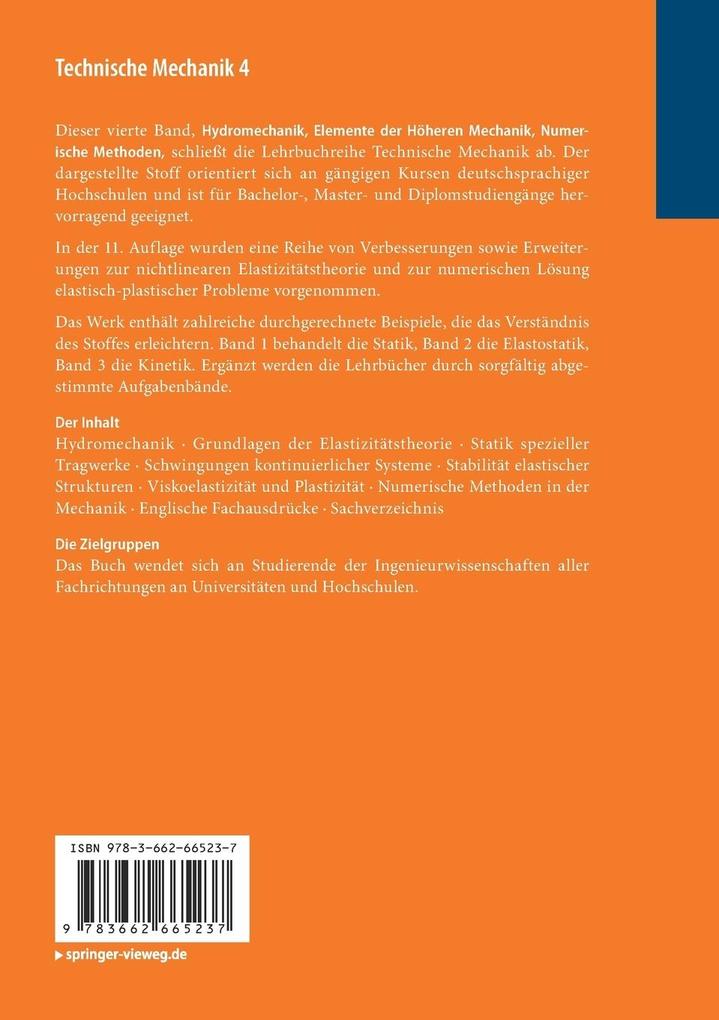 Weitere Ansicht: Technische Mechanik 4 | Dietmar Gross, Werner Hauger, Peter Wriggers