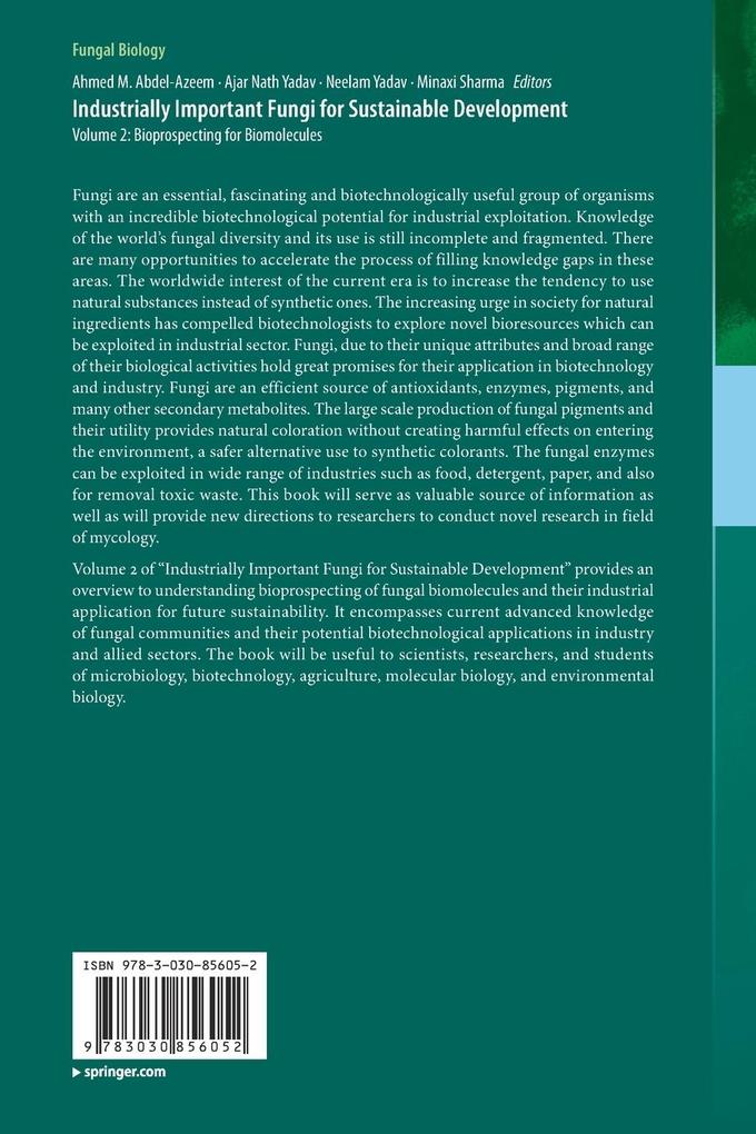 Weitere Ansicht: Industrially Important Fungi for Sustainable Development