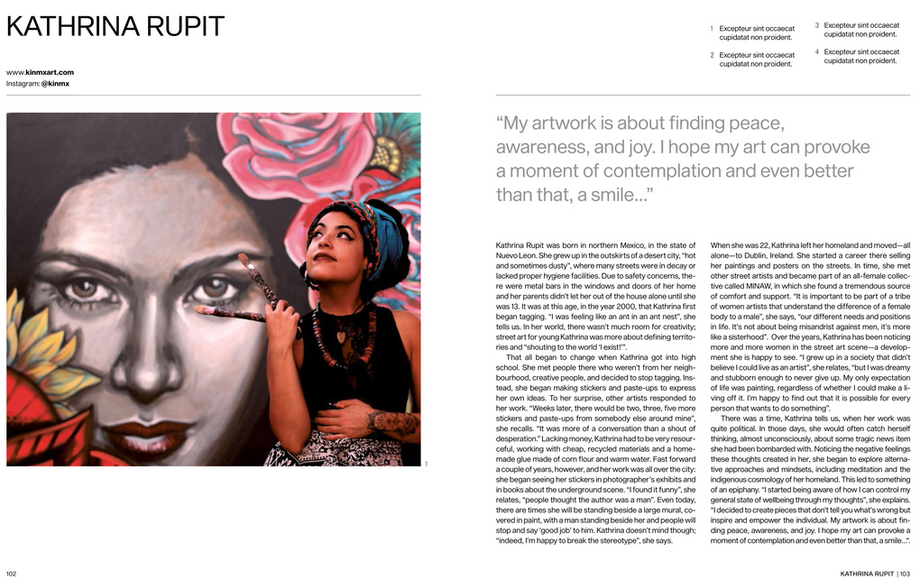 Weitere Ansicht: Street Art von Frauen | Diego Lopez