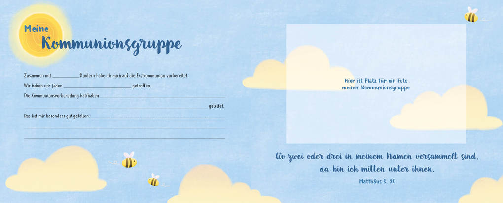 Weitere Ansicht: Meine Kommunion (blau) | Sarah Dietz