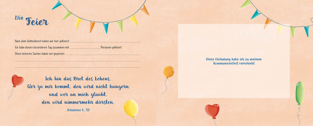 Weitere Ansicht: Meine Kommunion (blau) | Sarah Dietz