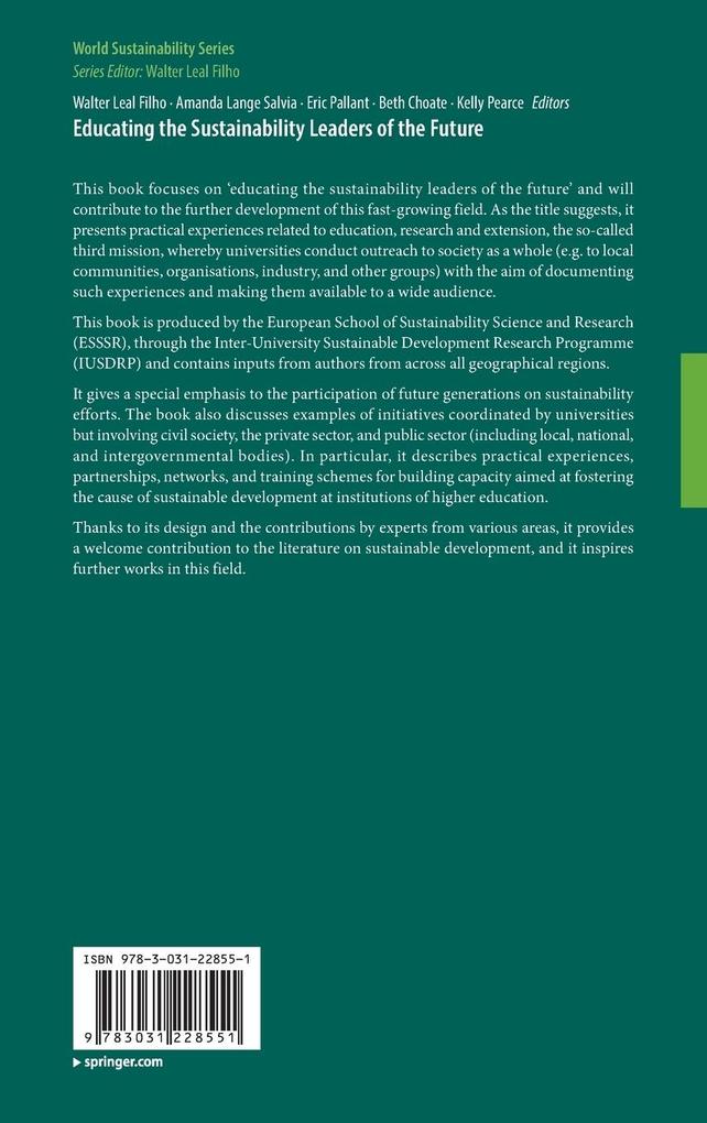 Weitere Ansicht: Educating the Sustainability Leaders of the Future