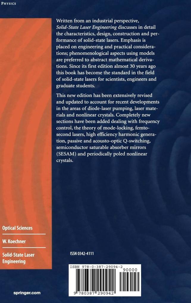 Weitere Ansicht: Solid-State Laser Engineering | Walter Koechner