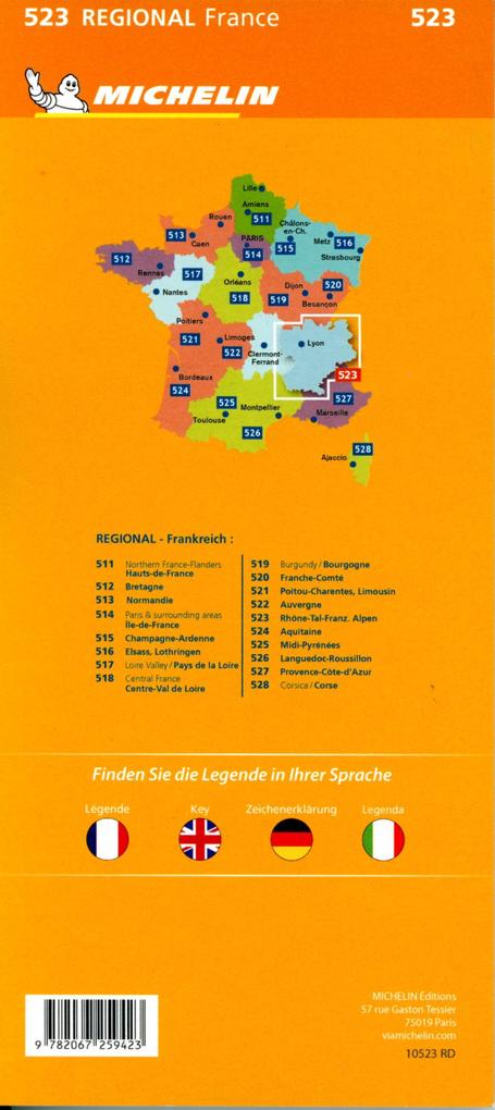 Weitere Ansicht: Michelin Rhonetal - Französiche Alpen