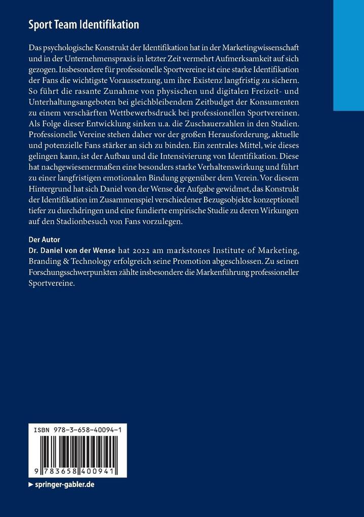 Weitere Ansicht: Sport Team Identifikation | Daniel von der Wense