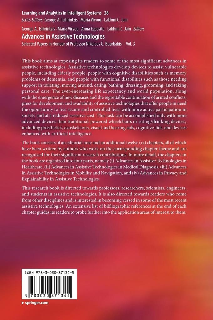 Weitere Ansicht: Advances in Assistive Technologies