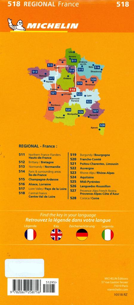 Weitere Ansicht: Michelin Zentralfrankreich