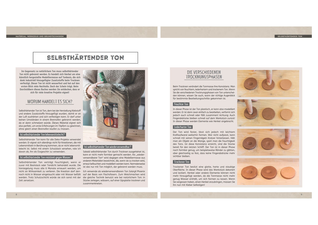 Weitere Ansicht: Töpfern leicht gemacht - ohne Scheibe mit selbsthärtendem Ton | Sarah Cambot